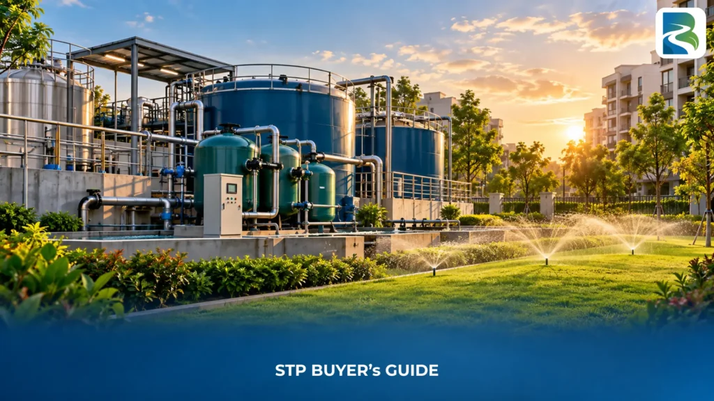 STP plant with MBBR aeration tank installed at a residential society in Maharashtra