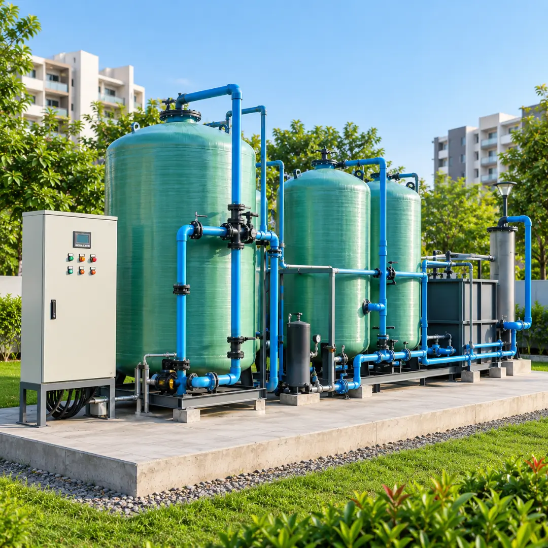 Brivith sewage treatment plant installed at a residential society